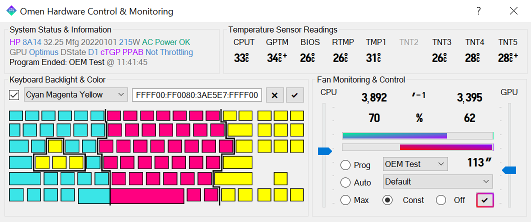 Fan Monitoring